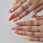 Tropical Cocktail- Ersa Nails Orange PressOnNails