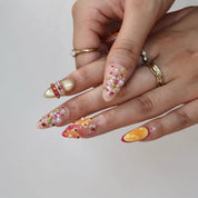 Tropical Cocktail- Ersa Nails Orange PressOnNails