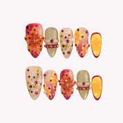 Tropical Cocktail- Ersa Nails Orange PressOnNails