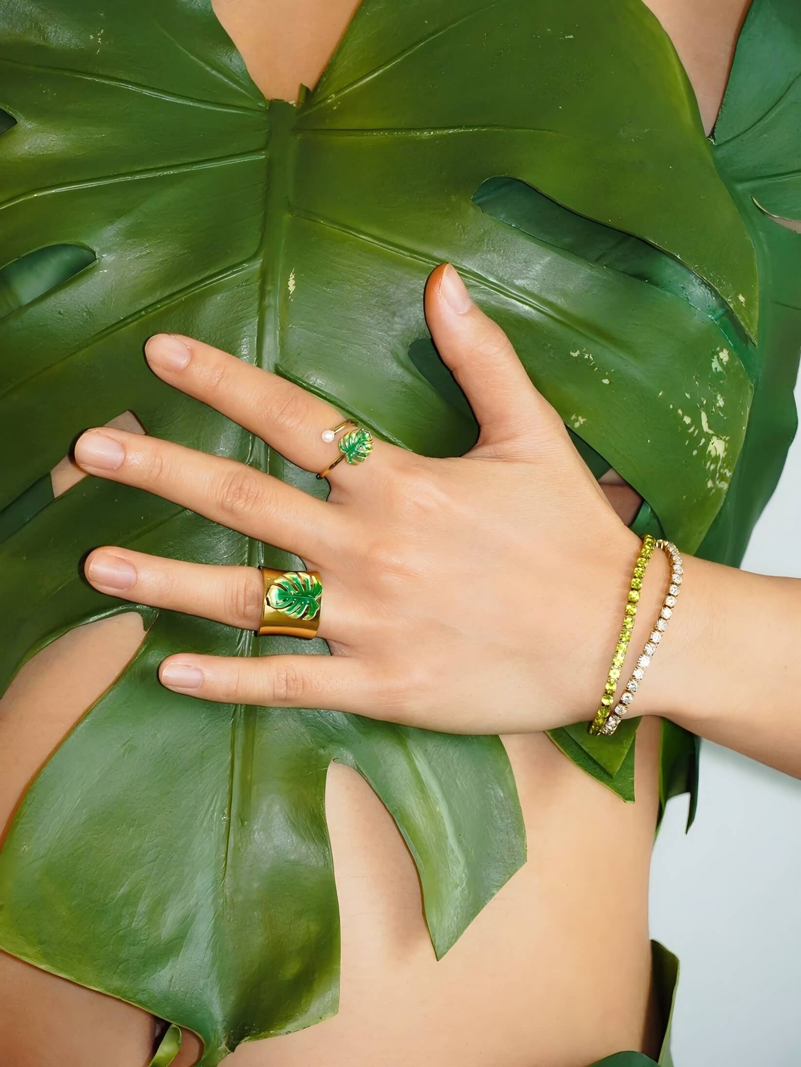 Tropical Enamel Ring - Work Piece