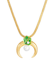 Tropical Horn Necklace - Work Piece