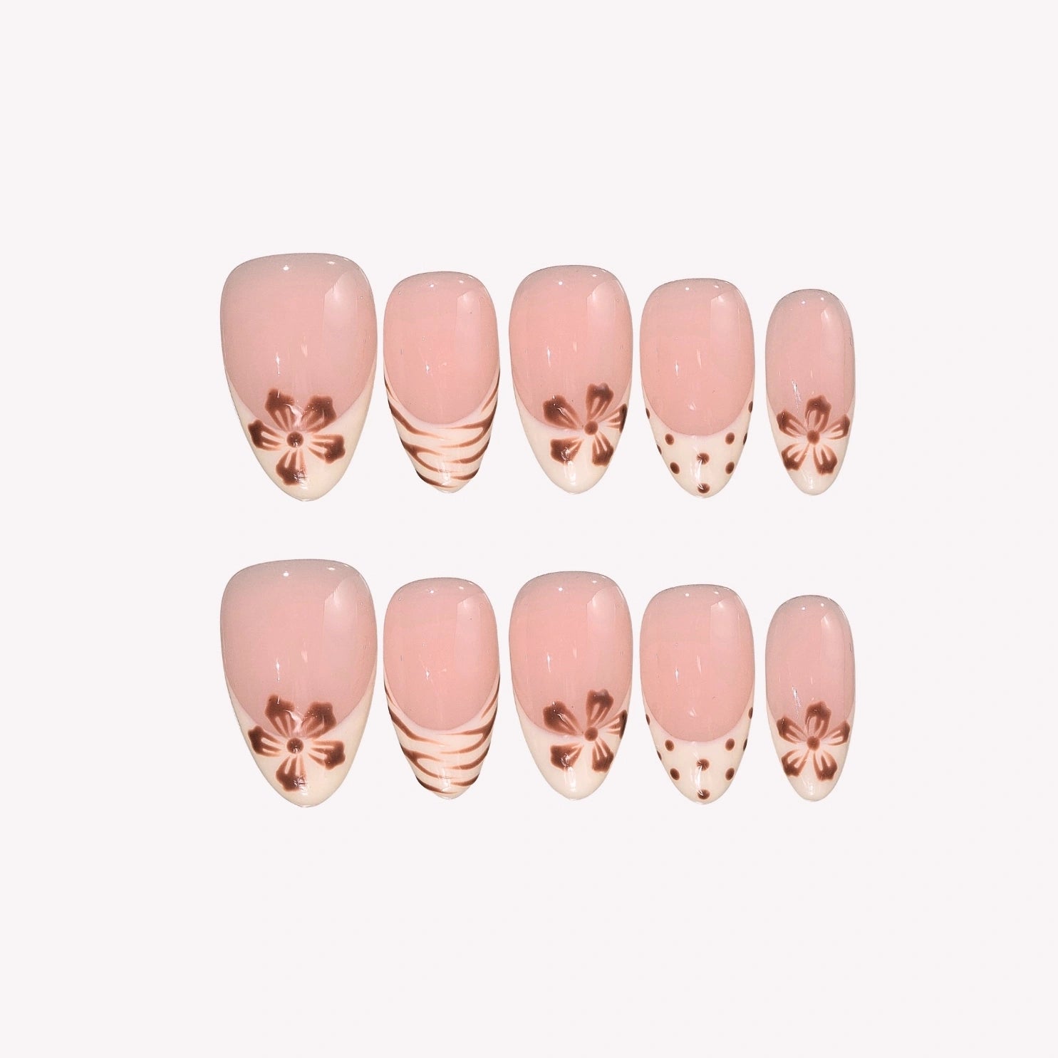 Unwind - Ersa Nails Nude White PressOnNails
