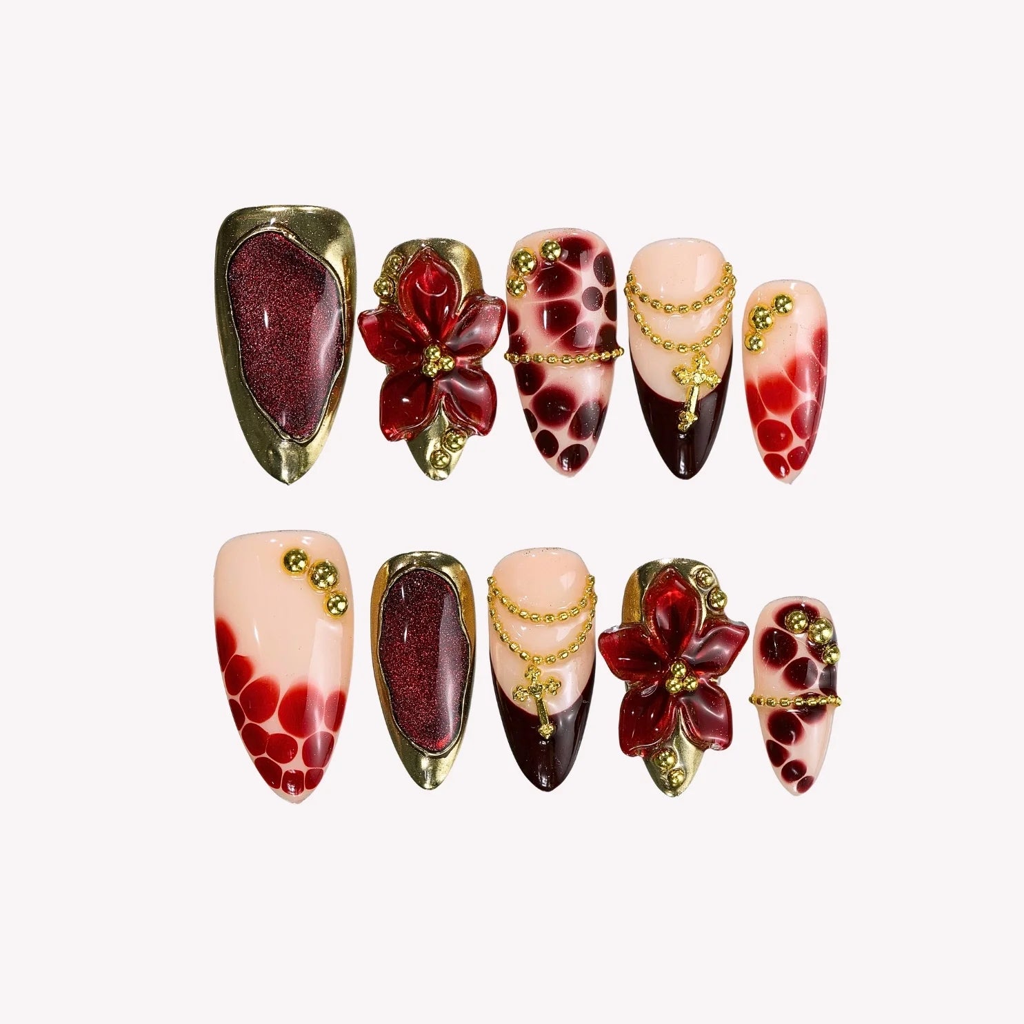 Vanity Fair - Ersa Nails Nude Red PressOnNails