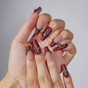 Velvet Allure - Ersa Nails Nude Red PressOnNails