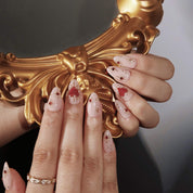 Venus's Embrace - Ersa Nails Nude Red Gold PressOnNails