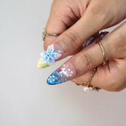 Vitamin Sea - Ersa Nails White Blue Nude PressOnNails