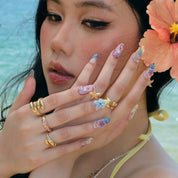 Vitamin Sea - Ersa Nails White Blue Nude PressOnNails