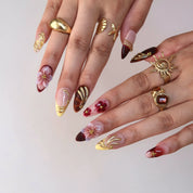 Warm Bloom - Ersa Nails Nude Red PressOnNails