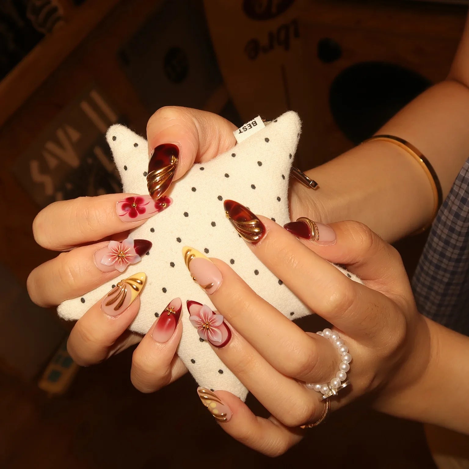 Warm Bloom - Ersa Nails Nude Red PressOnNails