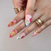 Warm & Colorful - Ersa Nails Orange Yellow PressOnNails