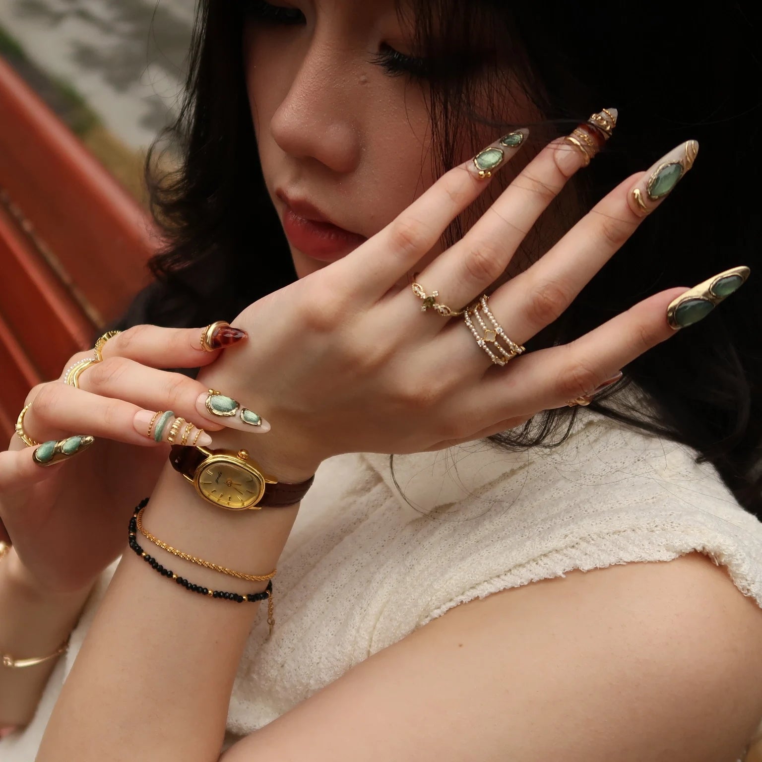 Well Off - Ersa Nails Nude Jade PressOnNails