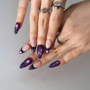 Wicked Night - Ersa Nails Nude Purple PressOnNails
