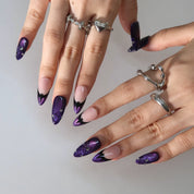 Wicked Night - Ersa Nails Nude Purple PressOnNails