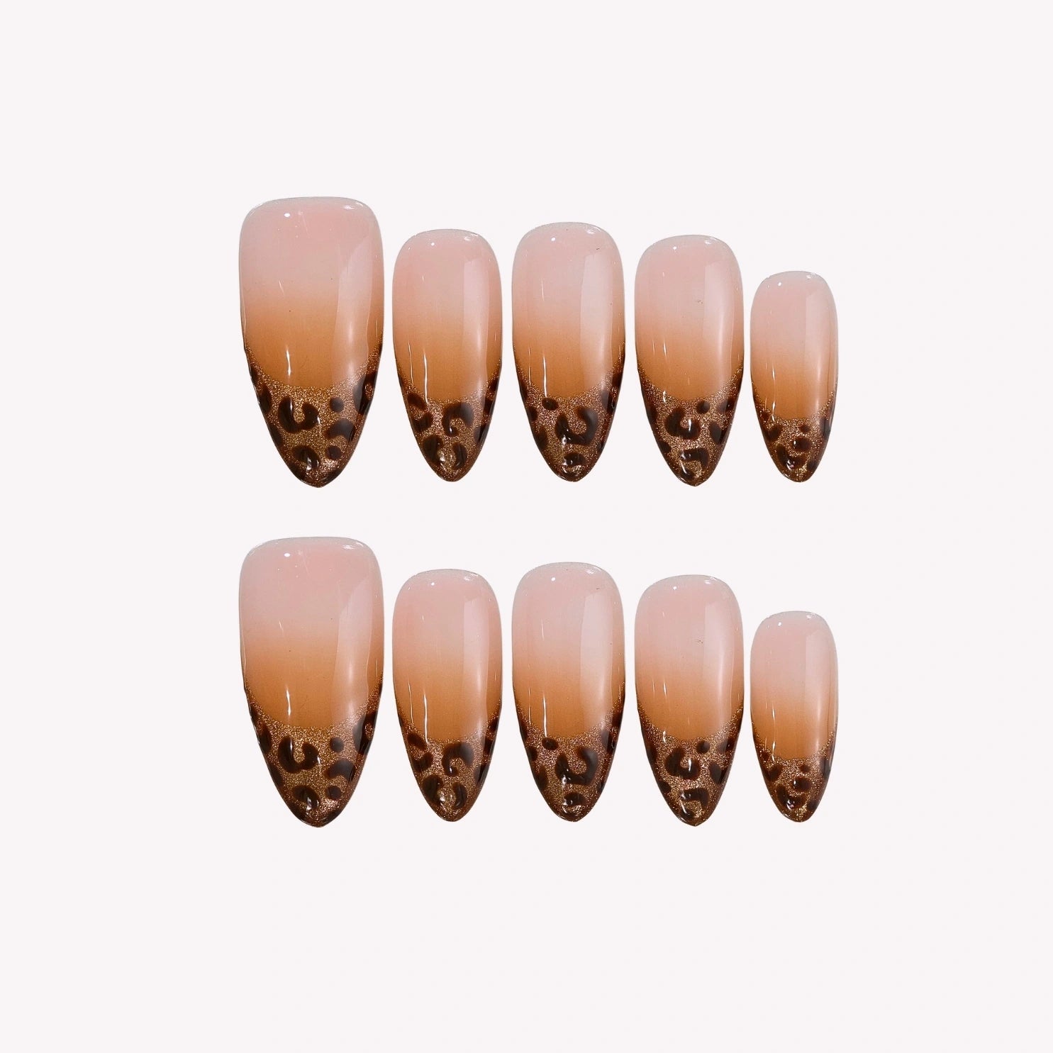 Wild Charm - Ersa Nails Nude Brown PressOnNails