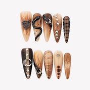 Wild Heart - Ersa Nails Nude Brown PressOnNails