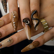 Wild Heart - Ersa Nails Nude Brown PressOnNails