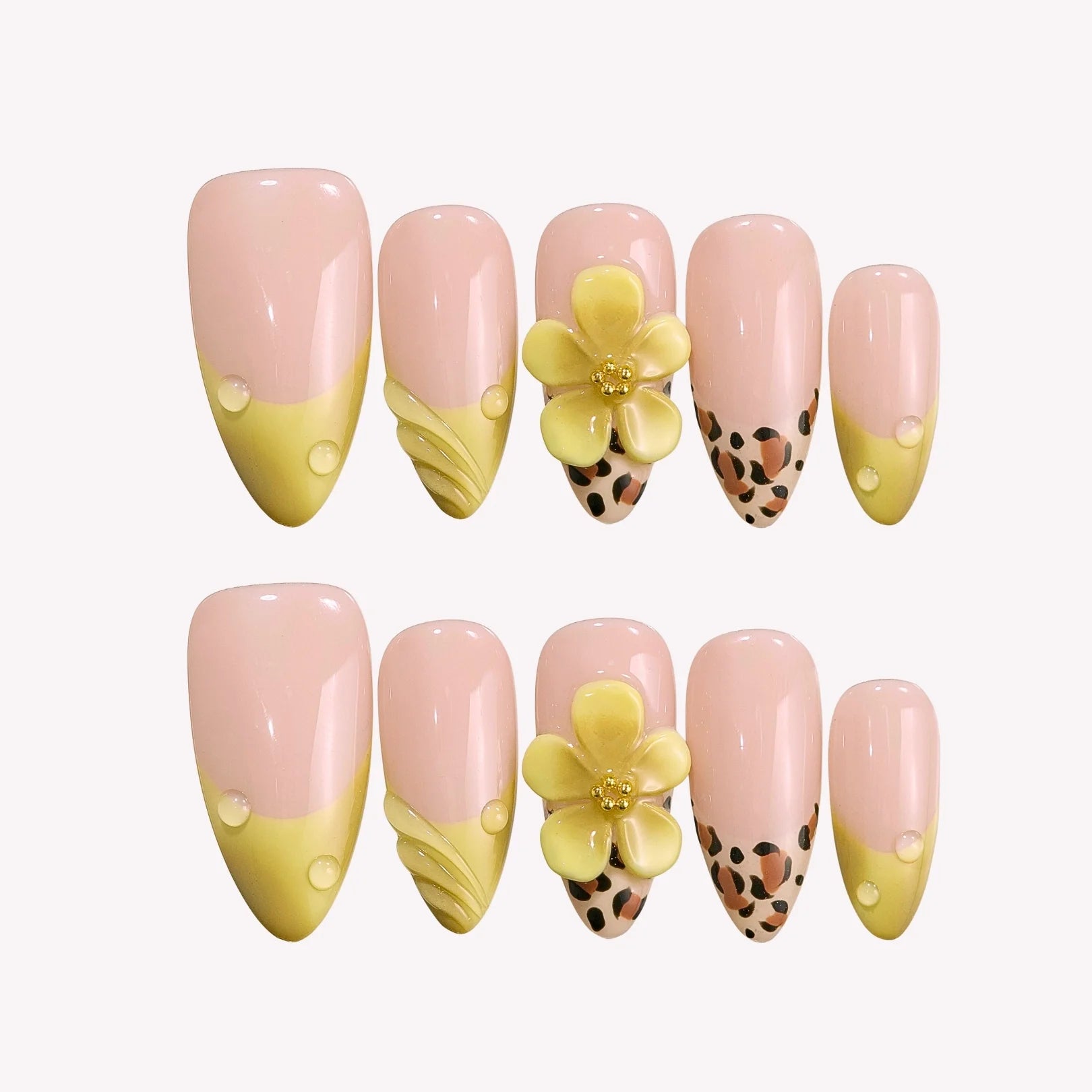 Wild Honey - Ersa Nails Nude Yellow PressOnNails
