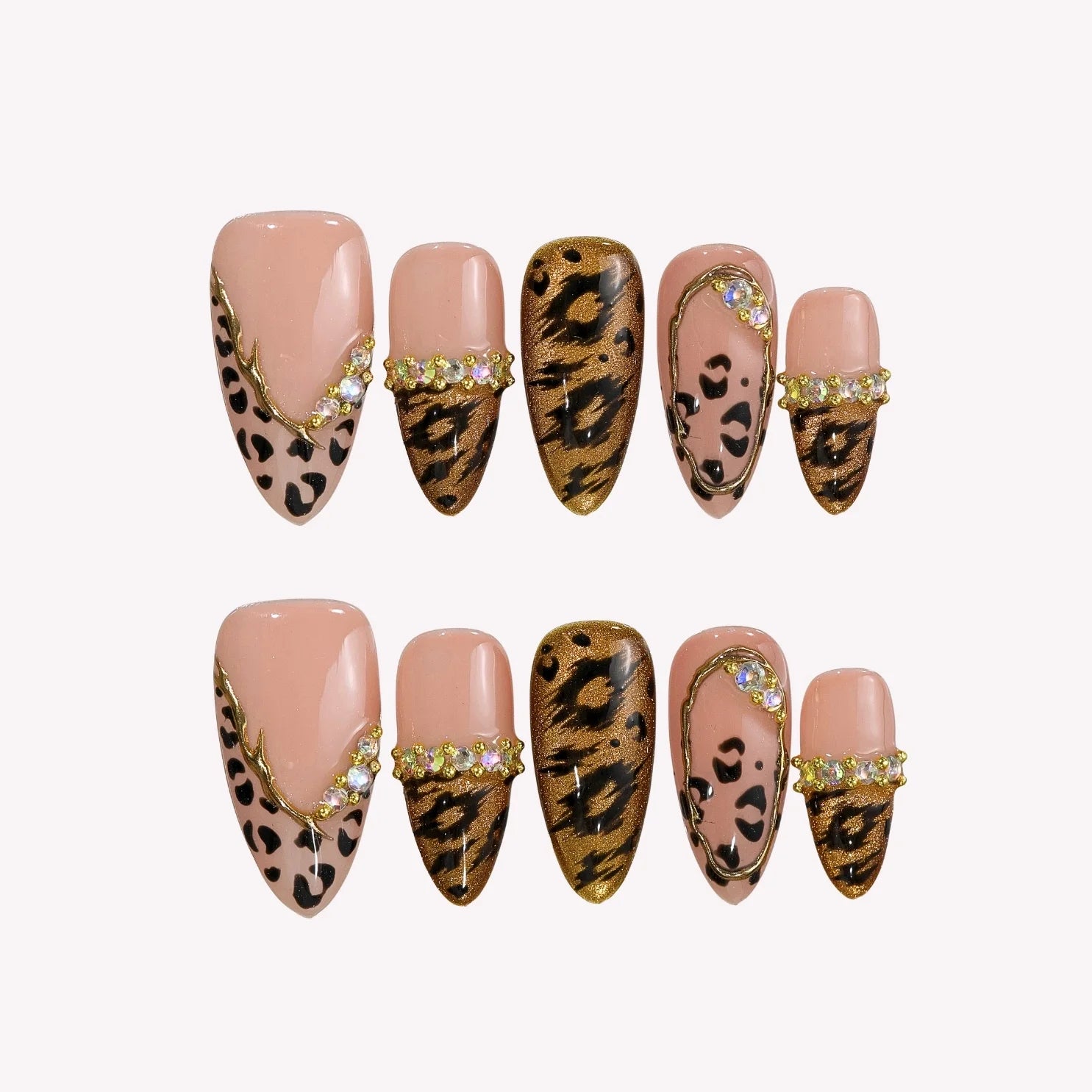 Wild Side - Ersa Nails Nude Brown PressOnNails