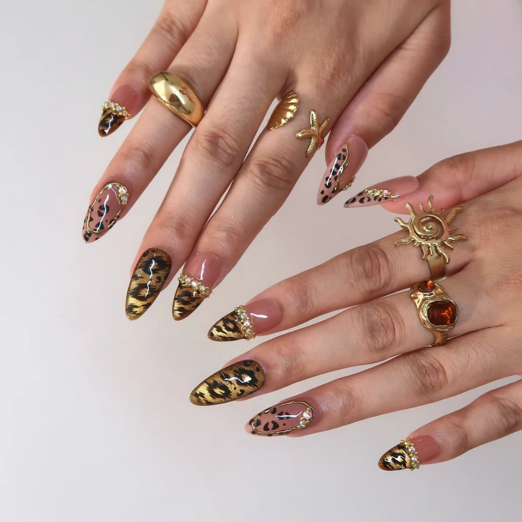 Wild Side - Ersa Nails Nude Brown PressOnNails