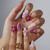 Wildest Dreams - Ersa Nails White Pink Purple PressOnNails