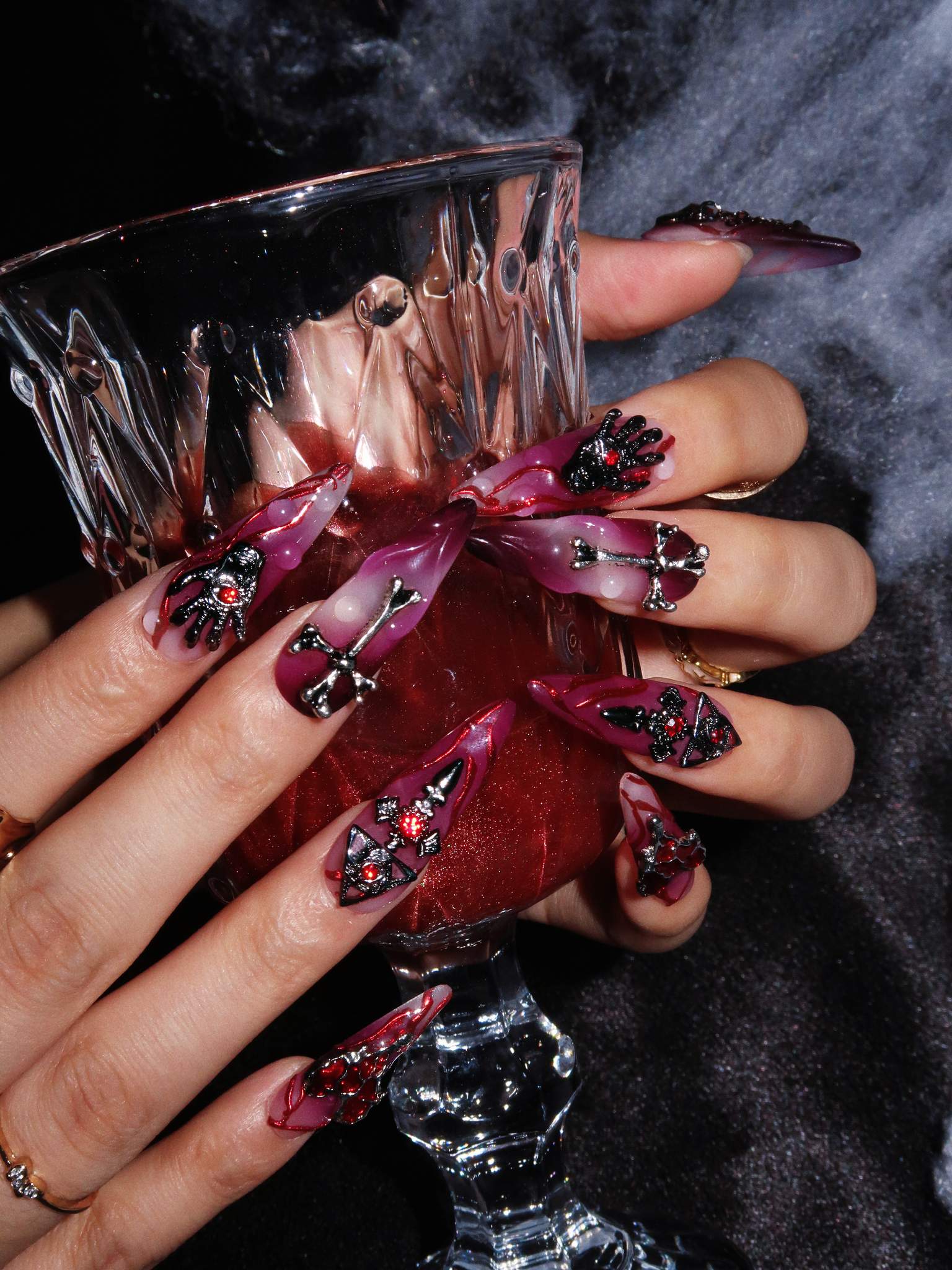 Witches Curse - Ersa Nails Purple PressOnNails