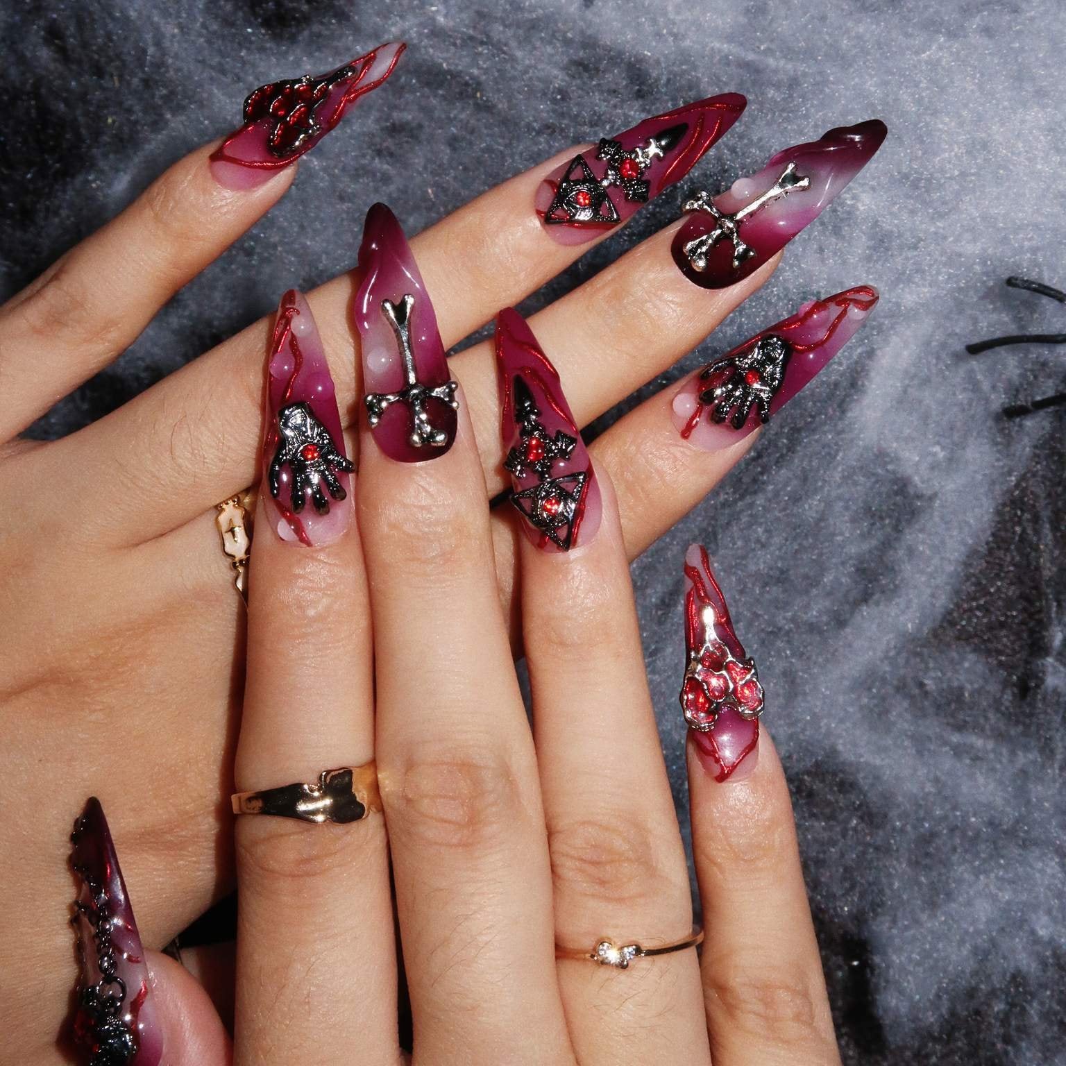 Witches Curse - Ersa Nails Purple PressOnNails