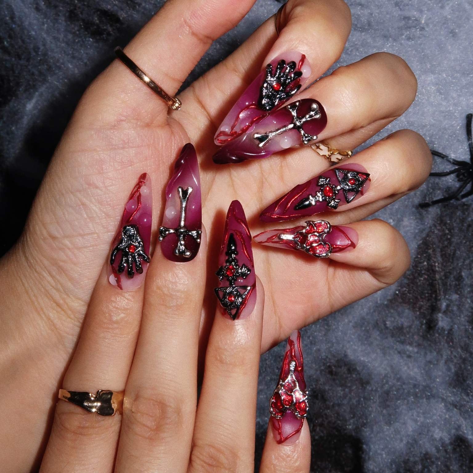 Witches Curse - Ersa Nails Purple PressOnNails